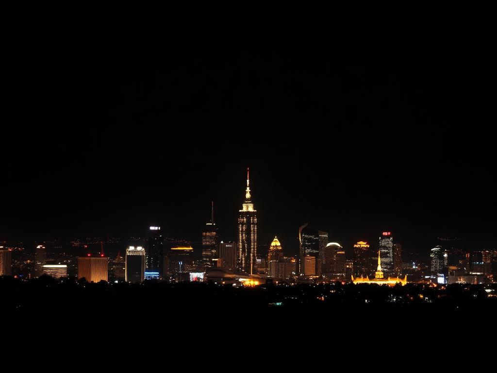 Adelaide skyline at night