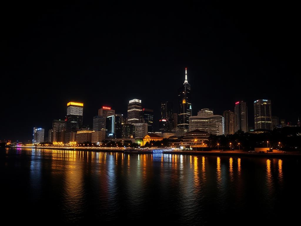 Brisbane skyline at night