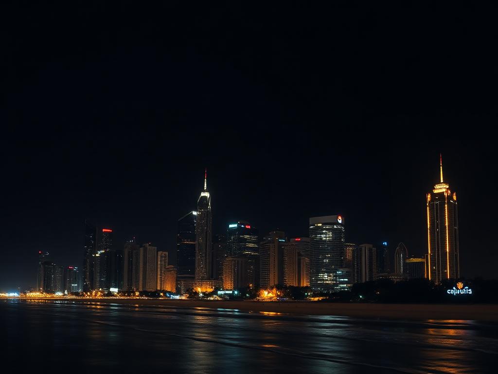 Gold Coast skyline at night